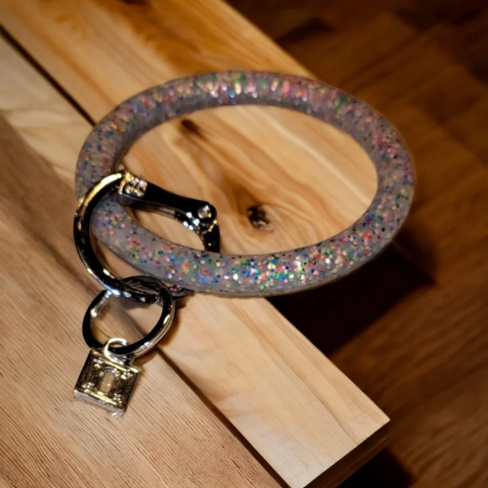 Multi Colored Speckled Keychain